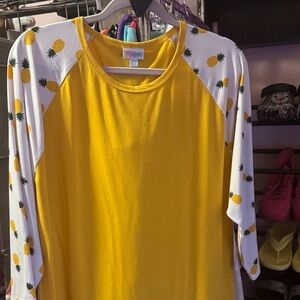 LuLaRoe Vibrant Yellow Top
